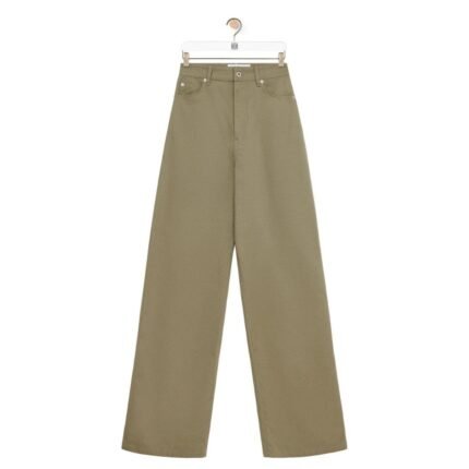 LOEWE HIGH WAISTED TROUSERS IN COTTON