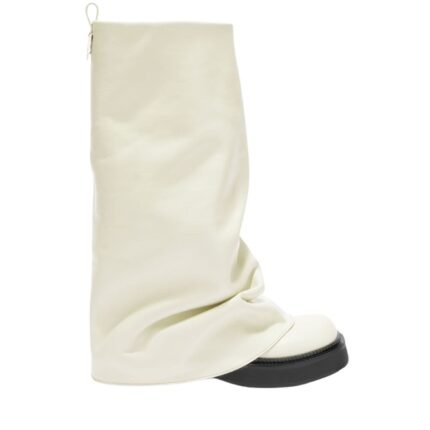 THE ATTICO ''ROBIN'' IVORY COMBAT BOOT