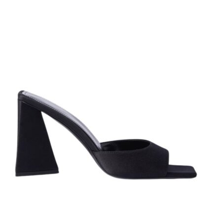 THE ATTICO 'MINI DEVON' BLACK MULE