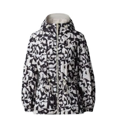 MACKAGE DELIA REVERSIBLE ABSTRACT GEOMETRIC JACKET WITH HOOD