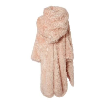 THE ATTICO POWDER LONG FUR COAT