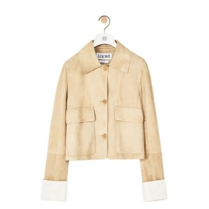 LOEWE SUEDE BUTTONED JACKET