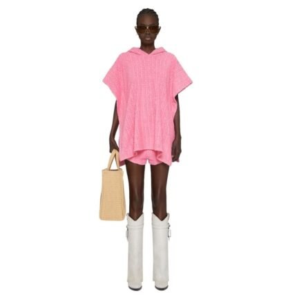 GIVENCHY PONCHO IN 4G COTTON TOWELLING
