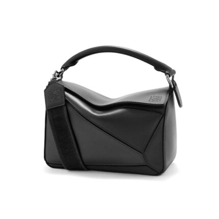 LOEWE SMALL PUZZLE BAG IN SATIN CALFSKIN