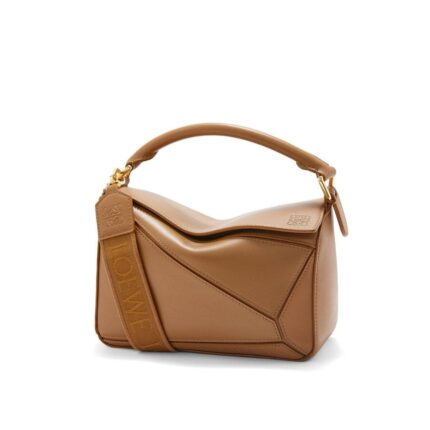 LOEWE SMALL PUZZLE BAG IN SATIN CALFSKIN