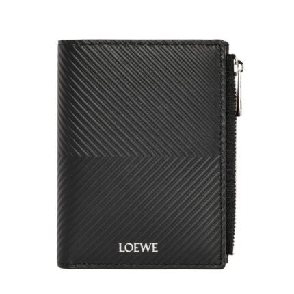 LOEWE SLIM COMPACT WALLET IN CLASSIC TEXTURED CALFSKIN