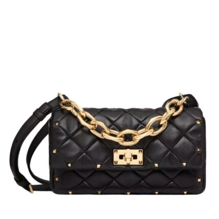 VALENTINO GARAVANI ROCKSTUD SPIKE IN NAPPA PATCHWORK