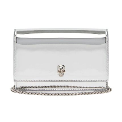 ALEXANDER MCQUEEN WOMANS SMALL SKULL IN SILVER