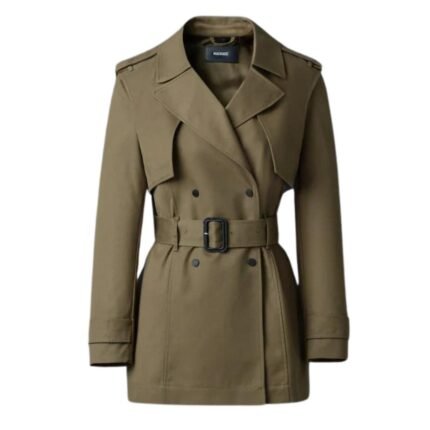 MACKAGE ADVA MID-LENGTH BUCKLED BELT TRENCH