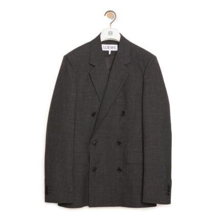LOEWE DOUBLE BREASTED JACKET IN WOOL