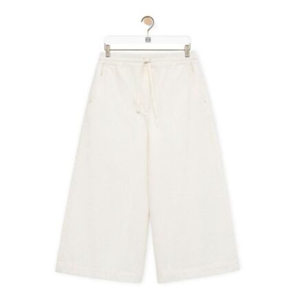 LOEWE CROPPED TROUSERS IN DENIM