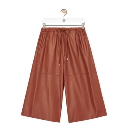 LOEWE CROPPED TROUSERS IN NAPPA LAMBSKIN