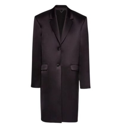 MAGDA BUTRYM OVERSIZED CLASSIC MIDI COAT IN BLACK