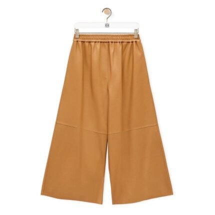 LOEWE CROPPED TROUSERS IN NAPPA LAMBSKIN