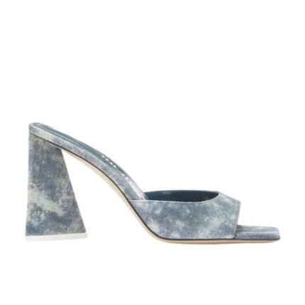 THE ATTICO ''MINI DEVON'' BLUE DENIM MULE