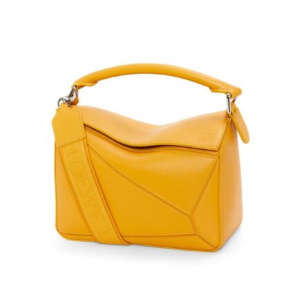 LOEWE SMALL PUZZLE BAG IN SATIN CALFSKIN