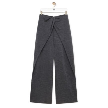 LOEWE DRAPED TROUSERS IN WOOL AND CASHMERE
