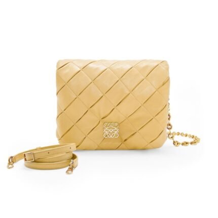 LOEWE GOYA PUFFER BAG IN SHINY LAMBSKIN