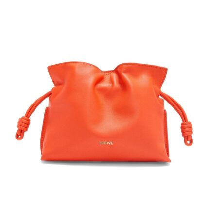 LOEWE MINI FLAMENCO CLUTCH BAG IN CALFSKIN NAPPA