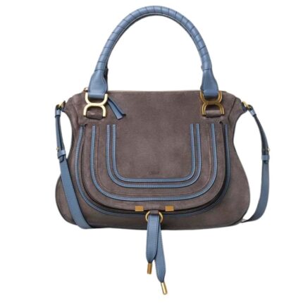 CHLOE MARCIE DOUBLE CARRY BAG CASHMERE GREY