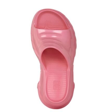 GIVENCHY MARSHMALLOW WEDGE SANDALS IN IRIDESCENT RUBBER