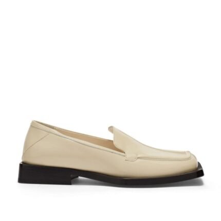 THE ATTICO ''MICOL'' OFF-WHITE LOAFERS