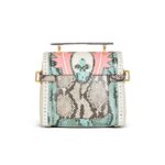BALMAIN B-BUZZ 23 PATCHWORK LEATHER BAG