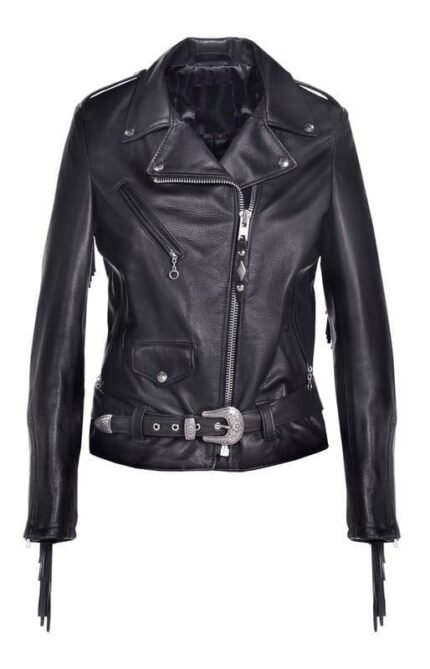 Women's Fringed Motorcycle Jacket