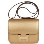 HERMÈS CONSTANCE 18 DORE CHAMKILIGHT CHEVRE PERMABRASS HARDWARE