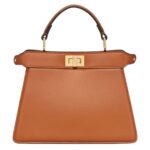 FENDI PEEKABOO ISEEU PETITE PADDED NAPPA LEATHER BAG