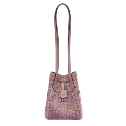 FENDI ORIGAMI MINI TRANSFORMABLE FF JACQUARD VELVET MINI-BAG