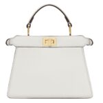 FENDI PEEKABOO ISEEU PETITE PADDED NAPPA LEATHER BAG