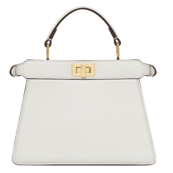FENDI PEEKABOO ISEEU PETITE PADDED NAPPA LEATHER BAG