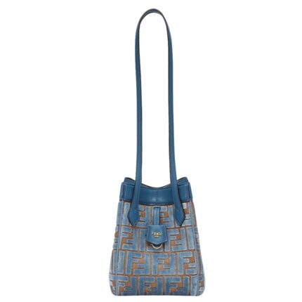 FENDI ORIGAMI MINI TRANSFORMABLE FF JACQUARD VELVET MINI-BAG