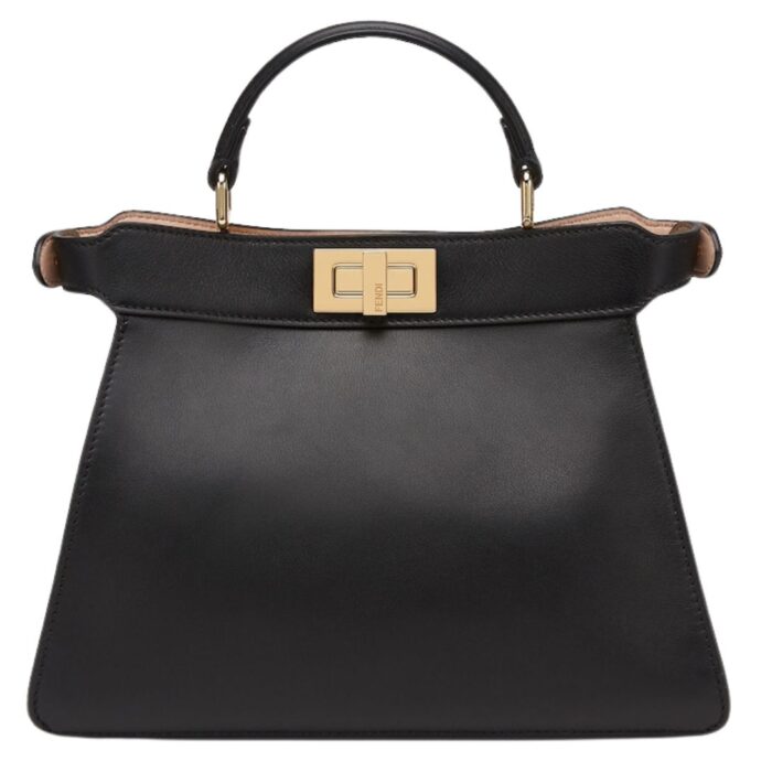 FENDI PEEKABOO ISEEU SMALL BLACK CALF LEATHER BAG (Copy)
