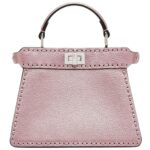 FENDI PEEKABOO ISEEU PETITE METALLIC SELLERIA BAG WITH 306 HAND-SEWN TOPSTITCHES (Copy)