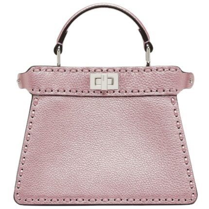 FENDI PEEKABOO ISEEU PETITE METALLIC SELLERIA BAG WITH 306 HAND-SEWN TOPSTITCHES (Copy)