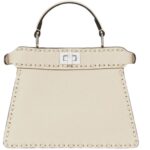 FENDI PEEKABOO ISEEU PETITE SELLERIA BAG WITH 306 HAND SEWN STITCHES