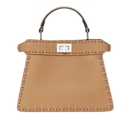 FENDI PEEKABOO ISEEU PETITE SELLERIA BAG WITH 306 HAND SEWN STITCHES