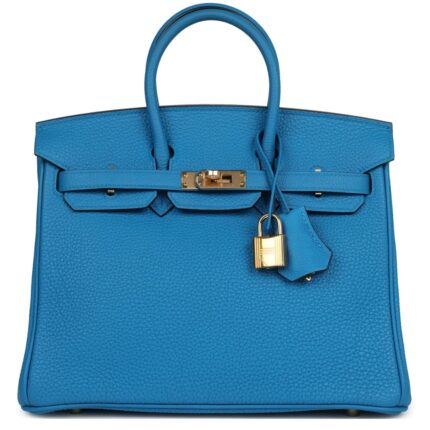 HERMÈS BIRKIN 25 BLEU ZANZIBAR TOGO GOLD HARDWARE