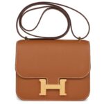 HERMÈS CONSTANCE 18 GOLD EPSOM GOLD HARDWARE