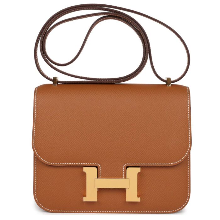 HERMÈS CONSTANCE 18 GOLD EPSOM GOLD HARDWARE