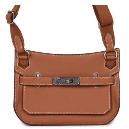 HERMÈS JYPSIERE MINI GOLD SWIFT PALLADIUM HARDWARE