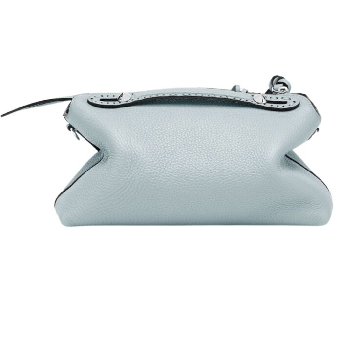 FENDI BY THE WAY SELLERIA MEDIUM MAUVE SELLERIA BAG WITH 192 HAND-SEWN TOPSTITCHES