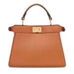 FENDI PEEKABOO ISEEU PETITE PADDED NAPPA LEATHER BAG