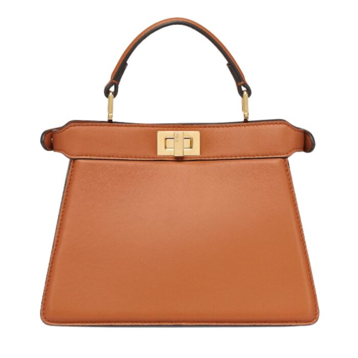 FENDI PEEKABOO ISEEU PETITE PADDED NAPPA LEATHER BAG