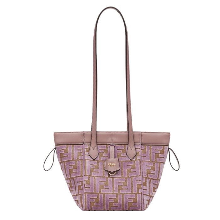 FENDI ORIGAMI MINI TRANSFORMABLE FF JACQUARD VELVET MINI-BAG