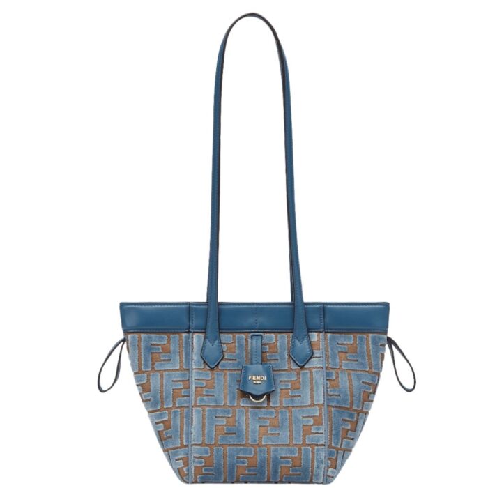 FENDI ORIGAMI MINI TRANSFORMABLE FF JACQUARD VELVET MINI-BAG