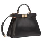 FENDI PEEKABOO ISEEU SMALL BLACK CALF LEATHER BAG (Copy)