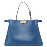 FENDI PEEKABOO SOFT LARGE LEATHER BAG
